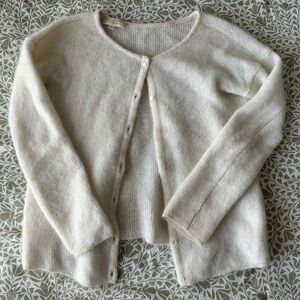 Sezane Gaspard Cardigan Ecru XXS